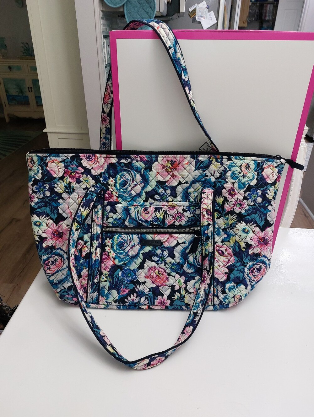 Vera Bradley Large Miller Tote Garden Grove NWOT